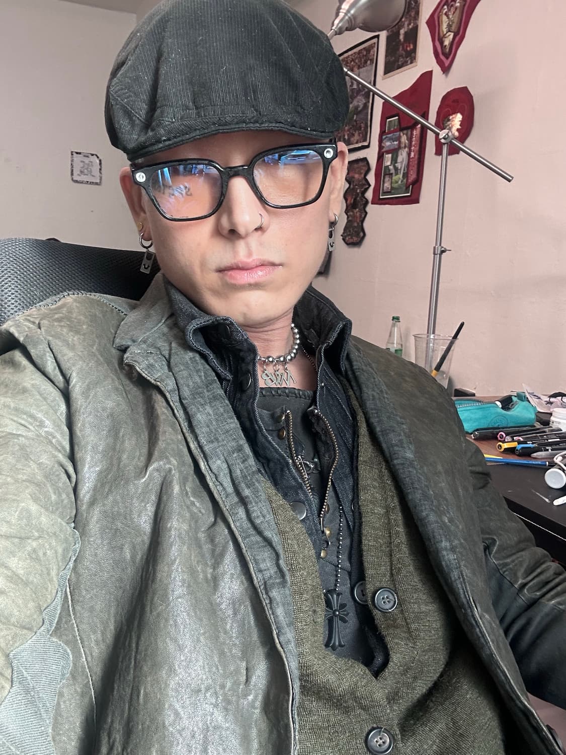 (rare) 카반 드 주카 06 aw 코튼 큐프로 혼방 소프트 헌팅캡 상품이미지3