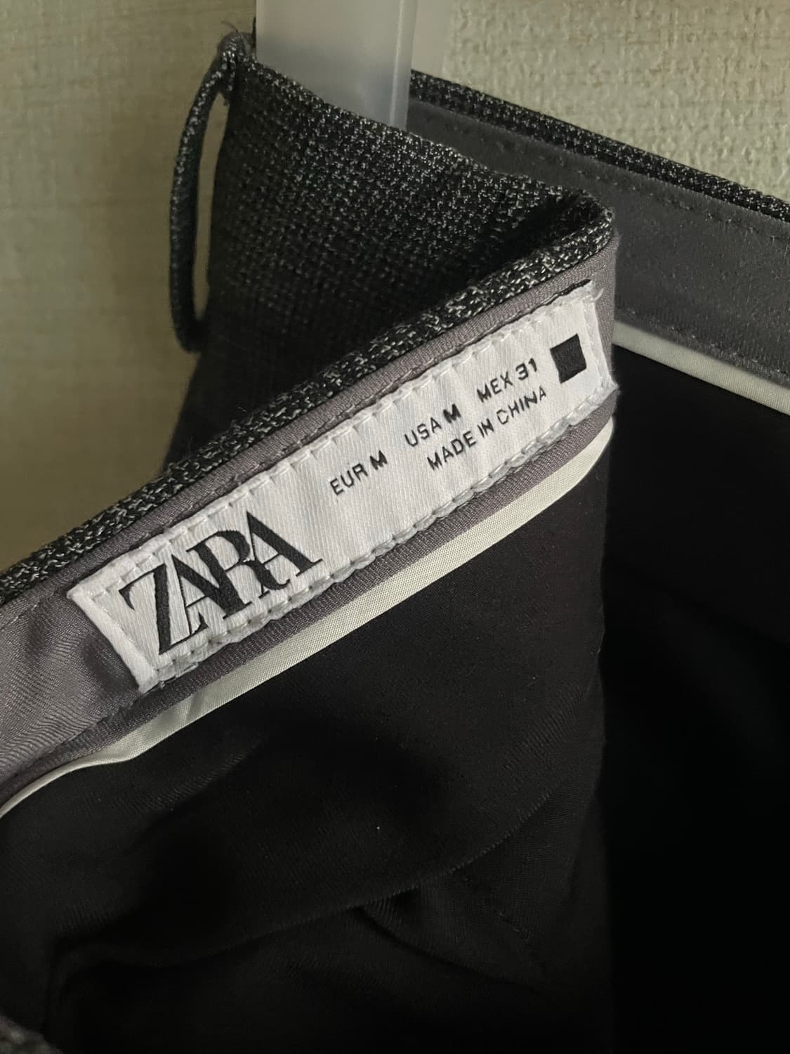 자라(ZARA) 더블페이스 체크 슬랙스 30 상품이미지5