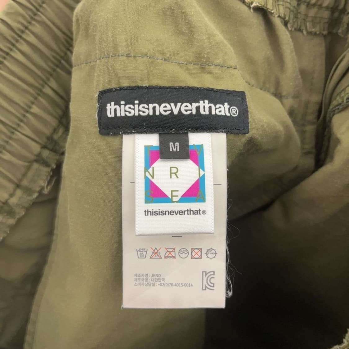디스이즈네버댓 스트릿 힙합 사이드지퍼 말차카키 트랙팬츠 M C07876 상품이미지8