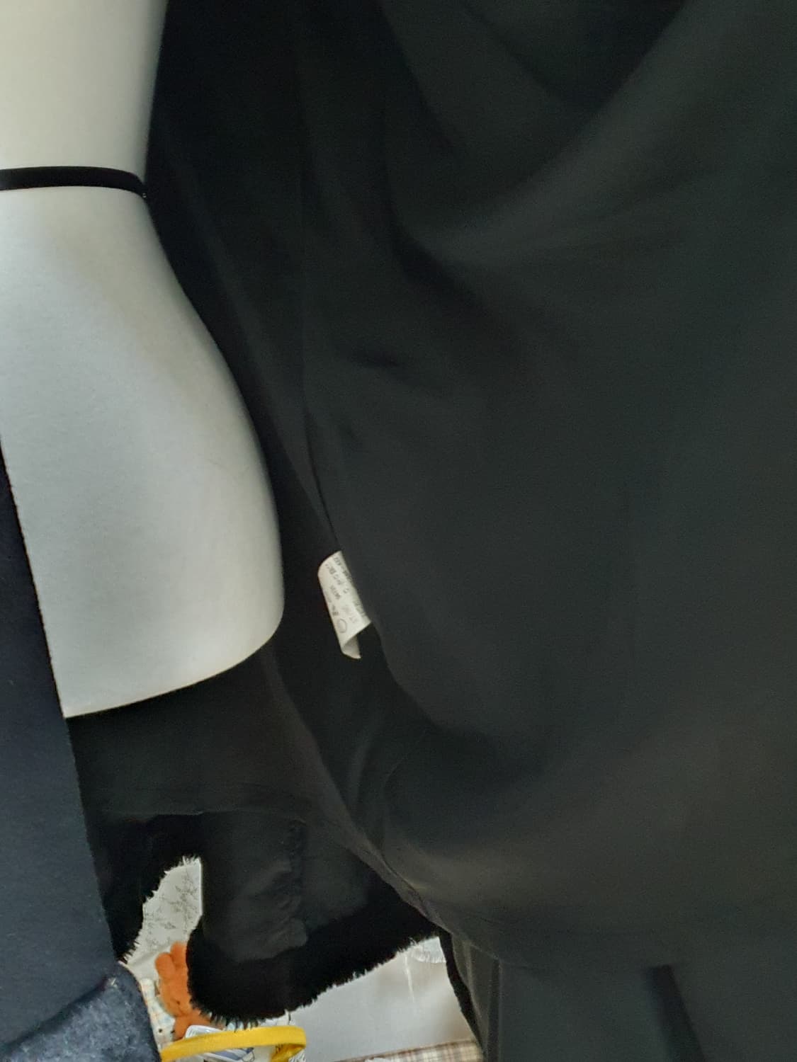 [빈티지] 블랙 퍼 트리밍 망토 코트 두꺼운망토 상품이미지7