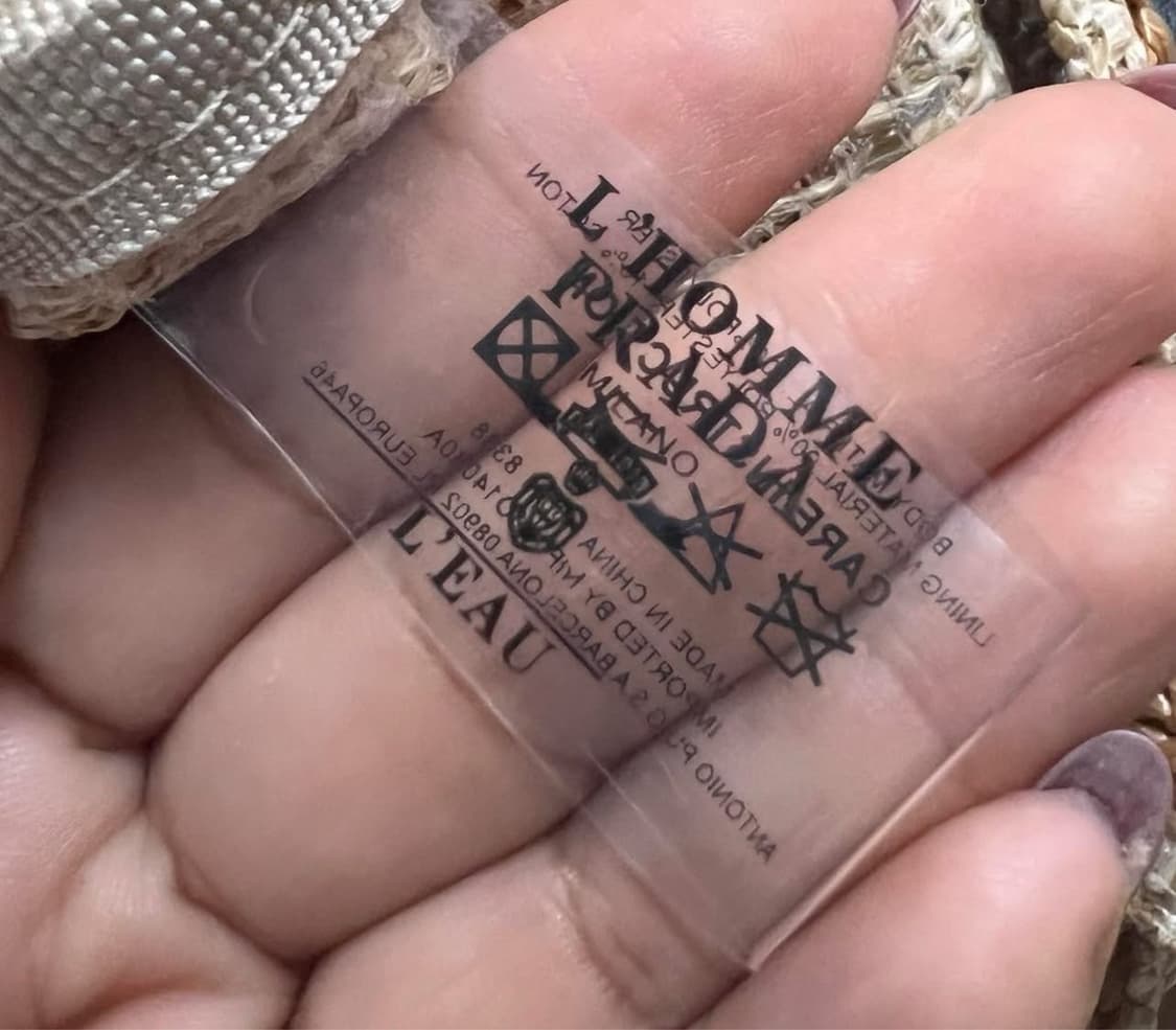 프라다뷰티 르옴므 스트라이프 베이지 라피아백  상품이미지7