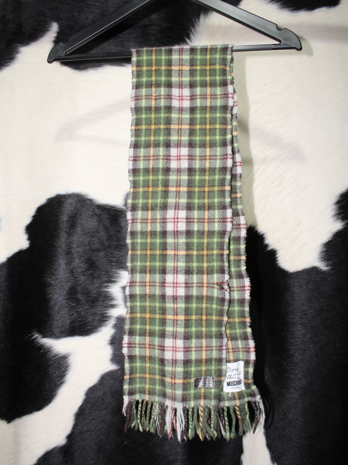 모스키노 체크 머플러 상품이미지2