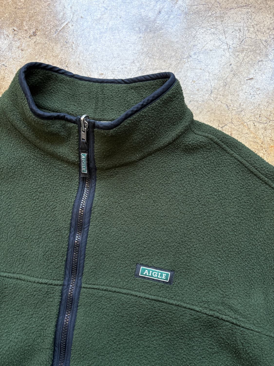 AIGLE 다크그린 폴라텍 플리스 집업 상품이미지3
