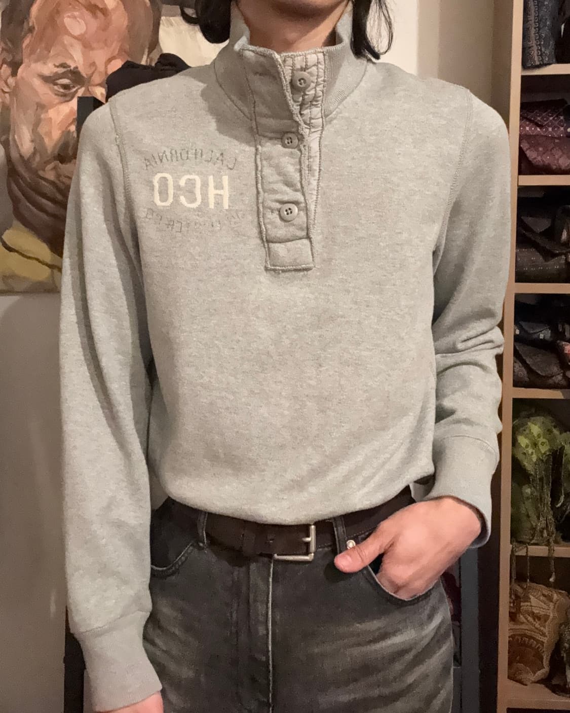 홀리스터 넥 버튼 티셔츠 상품이미지6