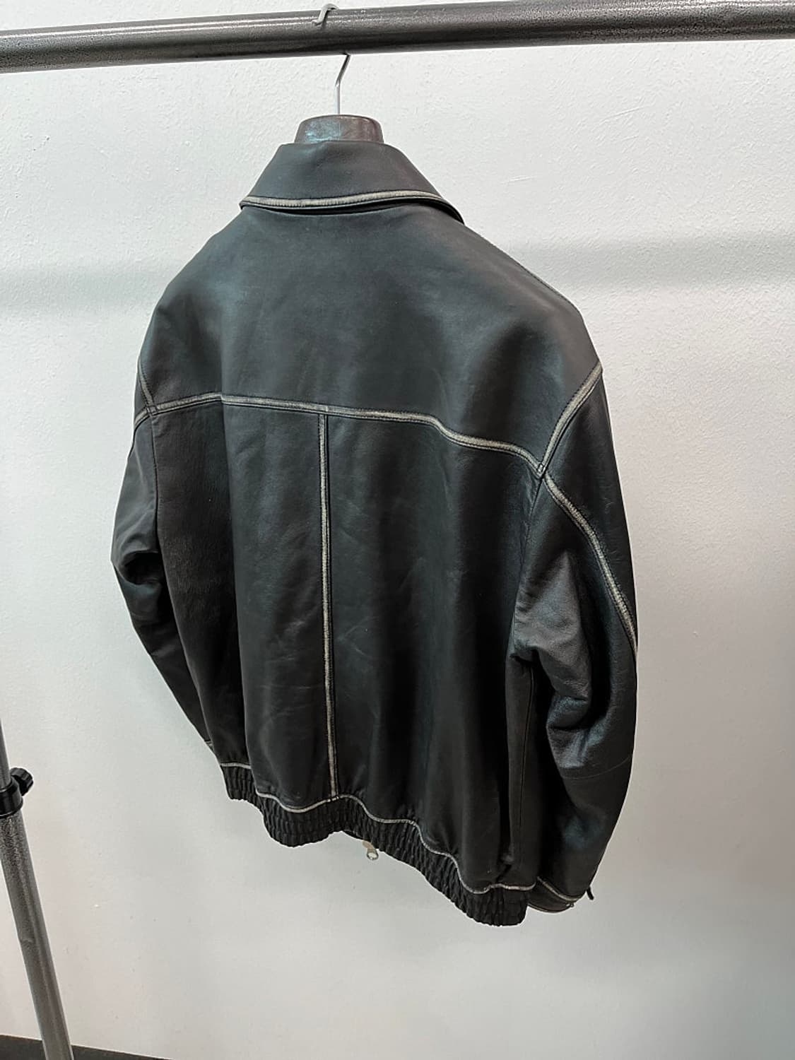 100) VERDEMAR 신형 레더 블루종  상품이미지6