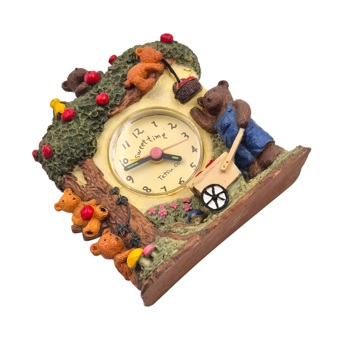 90s 레트로 테디베어 알람 탁상 시계 상품이미지4