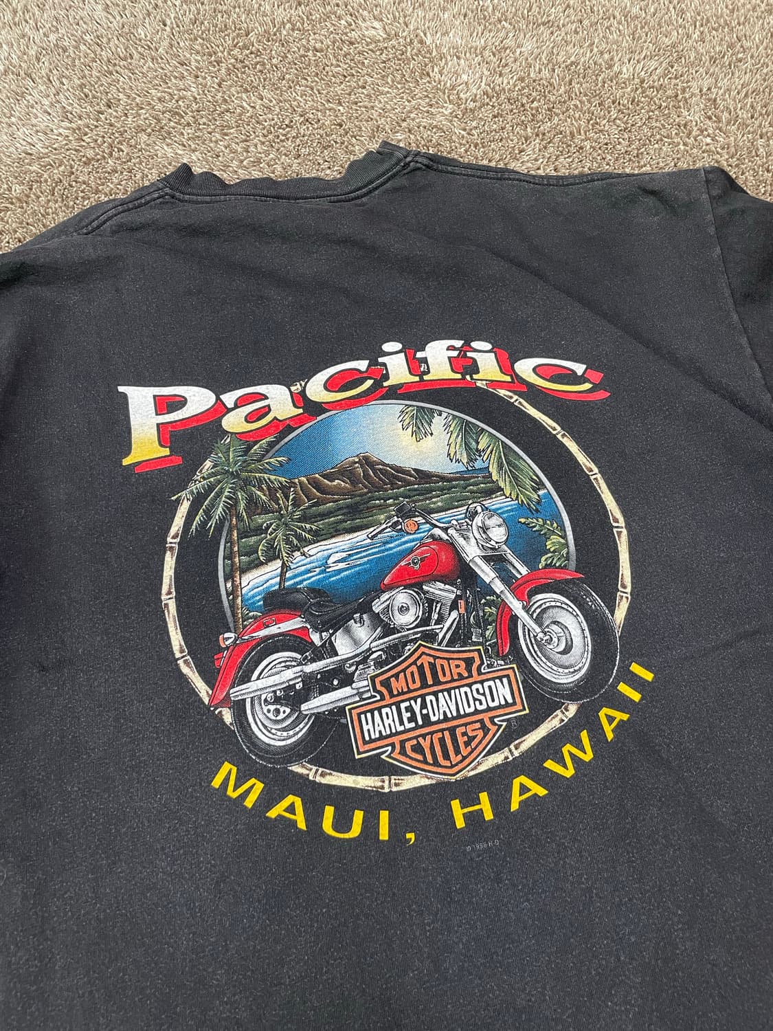 90s harley flame pocket tee 할리 플레임 티셔츠 상품이미지6