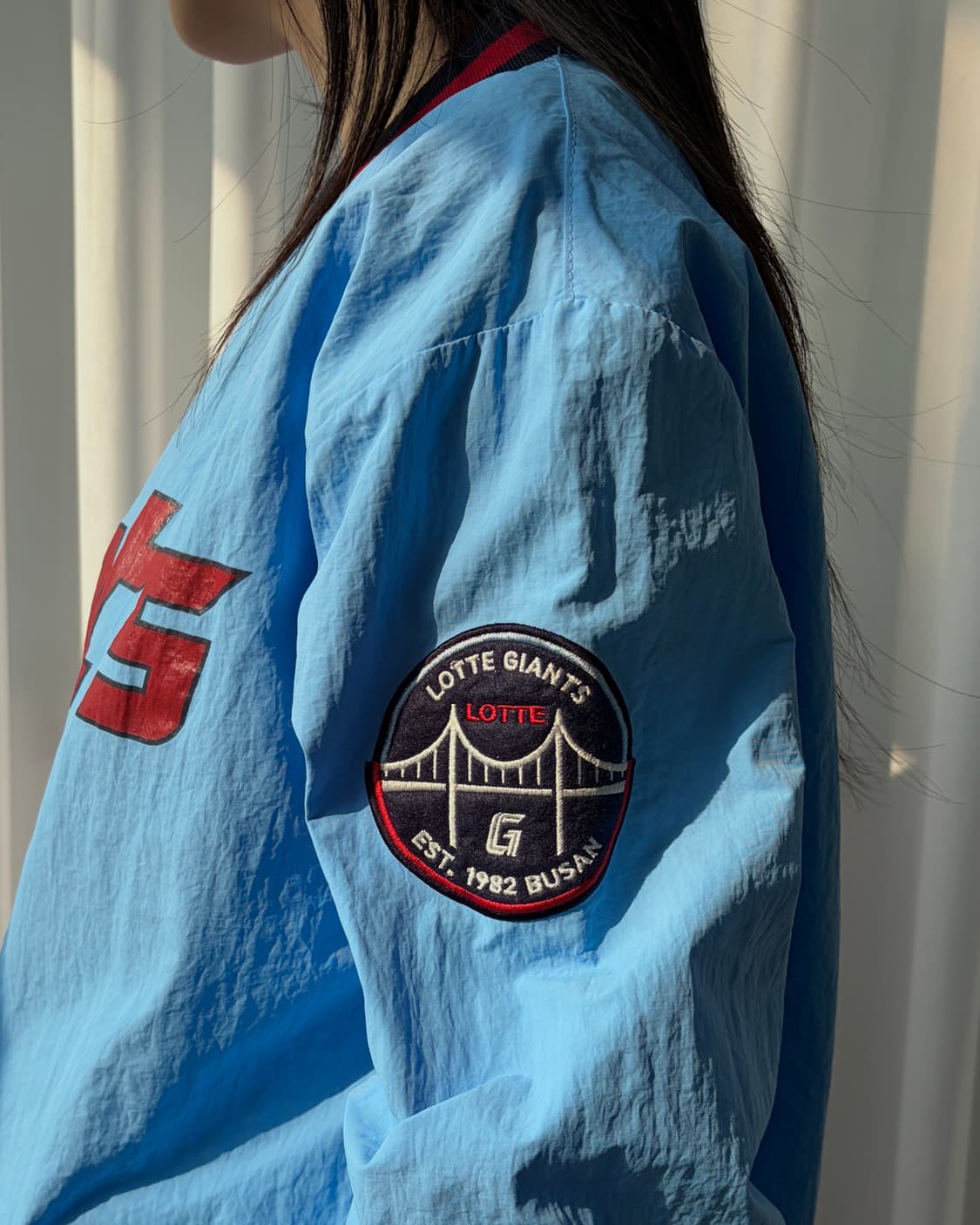 [M]롯데 자이언츠 바다 웜업 바람막이 상품이미지3