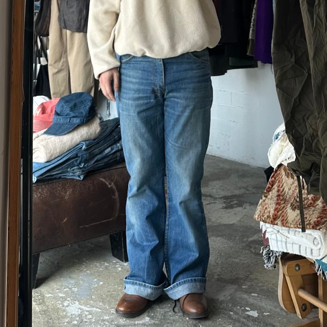 (착용컷) 80~90's Lee 부츠컷 진 (남성용 33) 상품이미지3