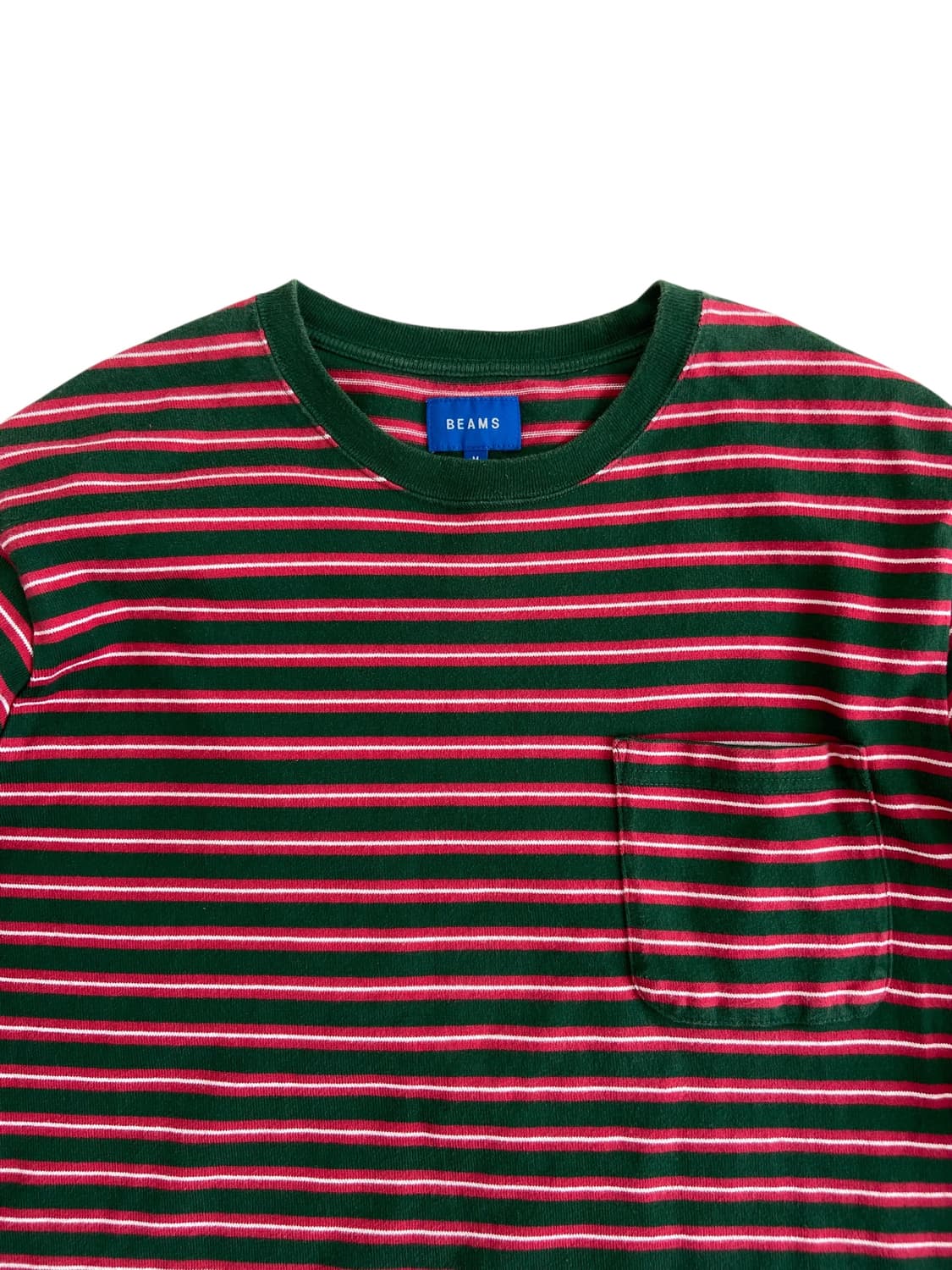 빔즈 스트라이프 포켓 긴팔 티셔츠 상품이미지3