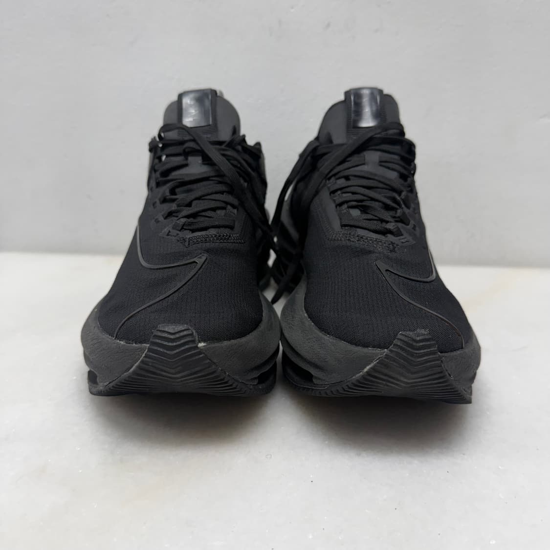 (250)나이키 운동화 줌 더블 스택트 올블랙 상품이미지3