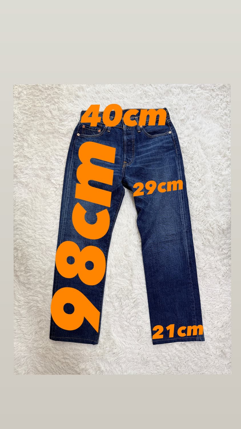 리바이스 501 오리지널 셀비지 데님 (중청/인디고) 상품이미지2