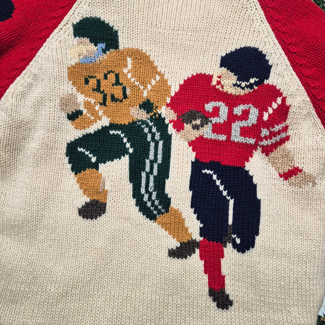 Eastboy Bob's TAILOR 미식축구 코위찬 니트자켓 M 상품이미지2