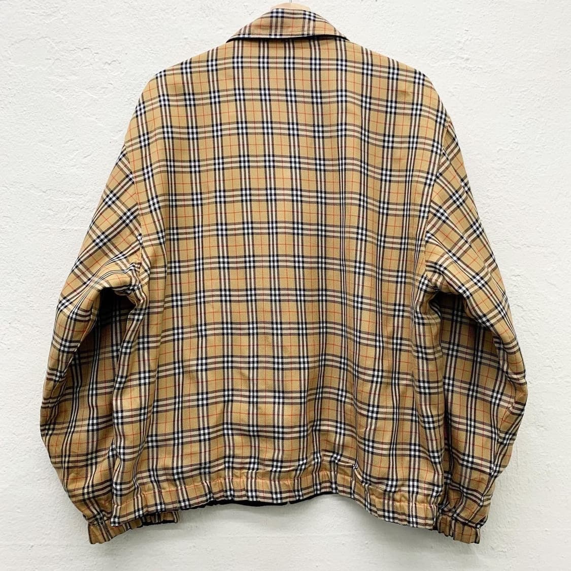 버버리 리버시블 네이비 & 베이지 노바체크 자켓 상품이미지4