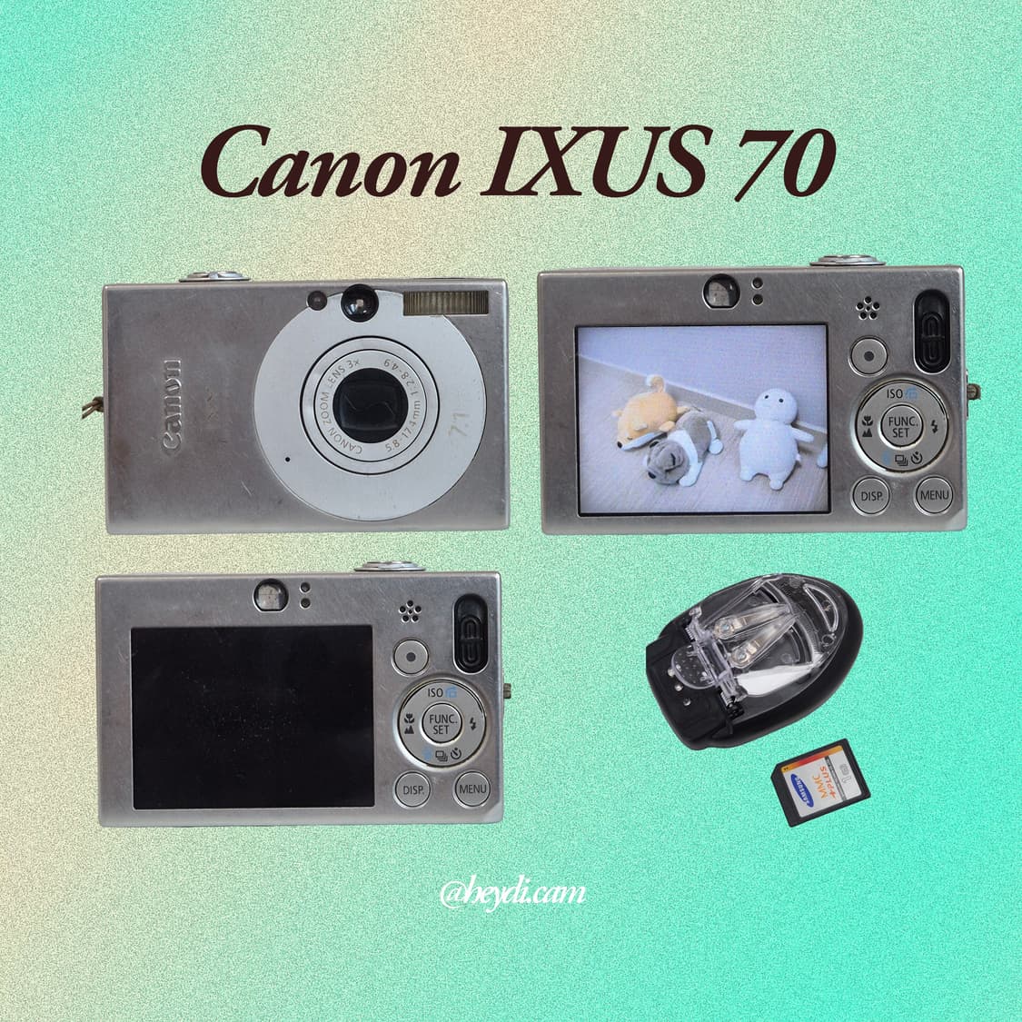 (강민경 아이브 리즈 은채) 캐논 ixus70실버 (SD1000, IXY 상품이미지2