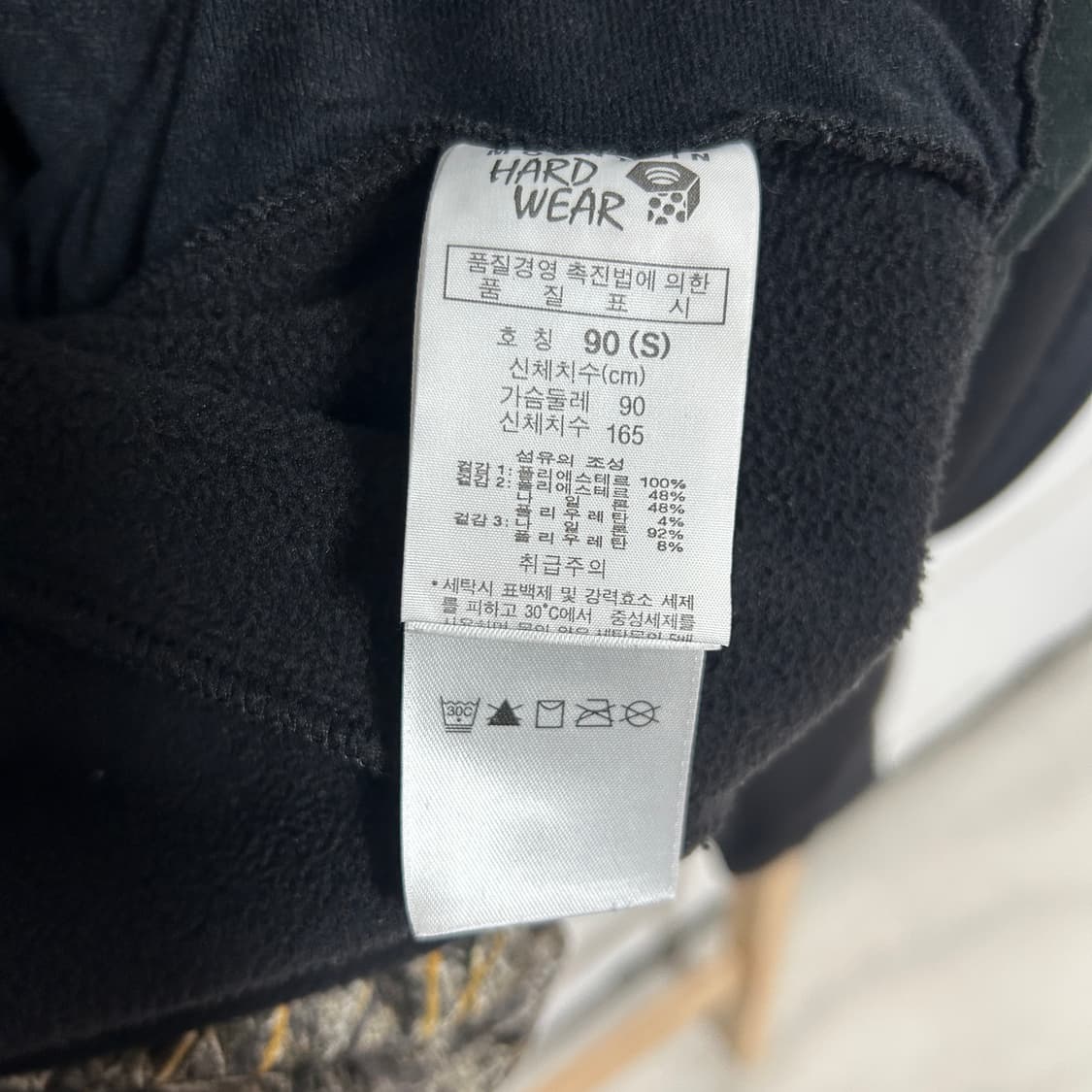 마운틴 하드웨어 자수로고 플리스 소프트쉘 자켓 블랙 상품이미지6