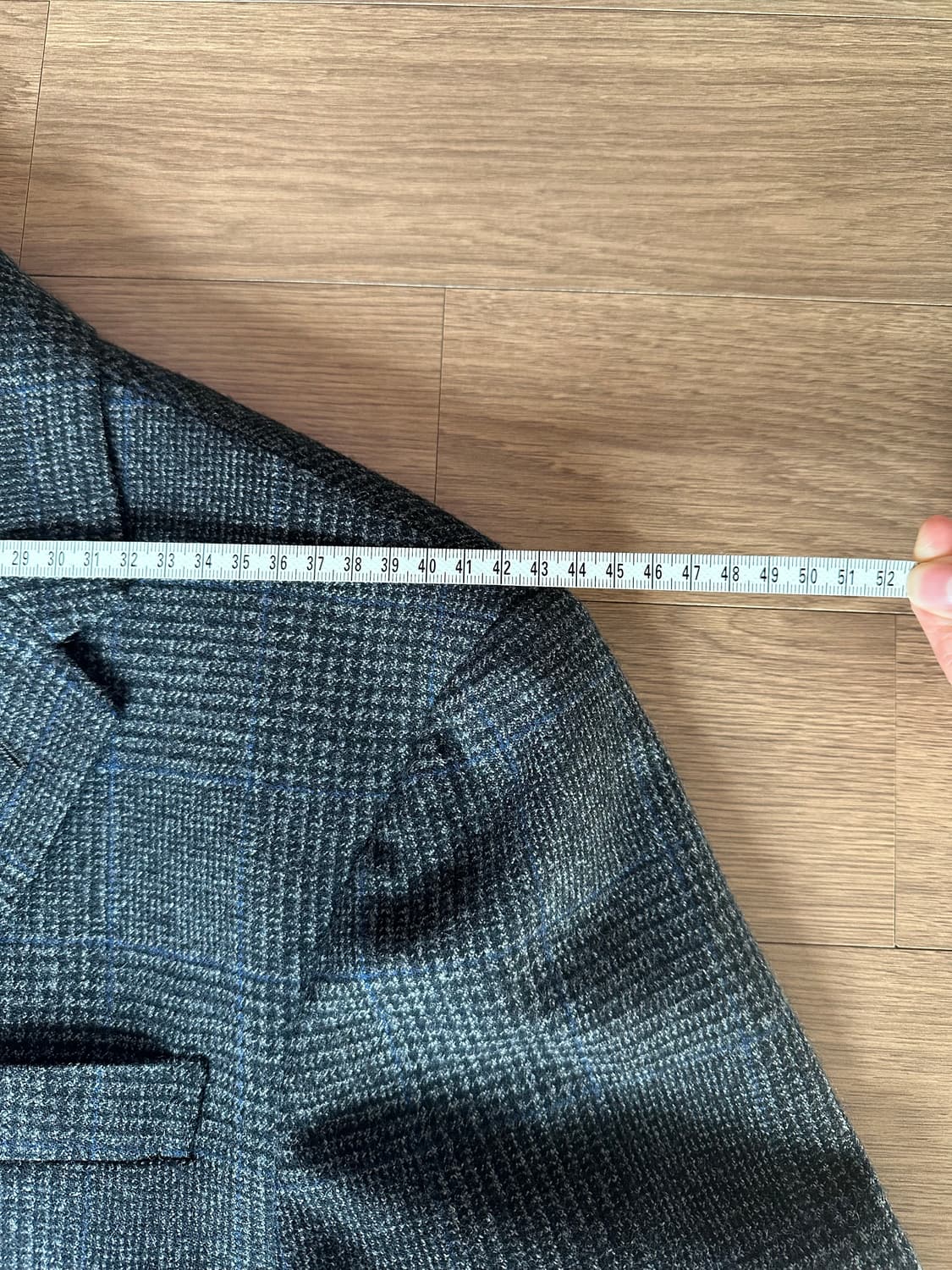 폴로 랄프로렌 글렌체크 모직 자켓 커스텀핏 36s 상품이미지4