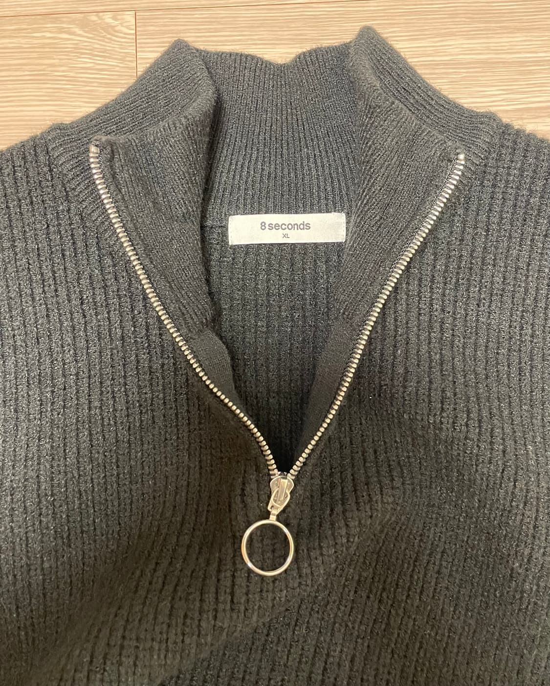 에잇세컨즈 반집업 니트 베스트(XL)_미사용 신품 상품이미지4