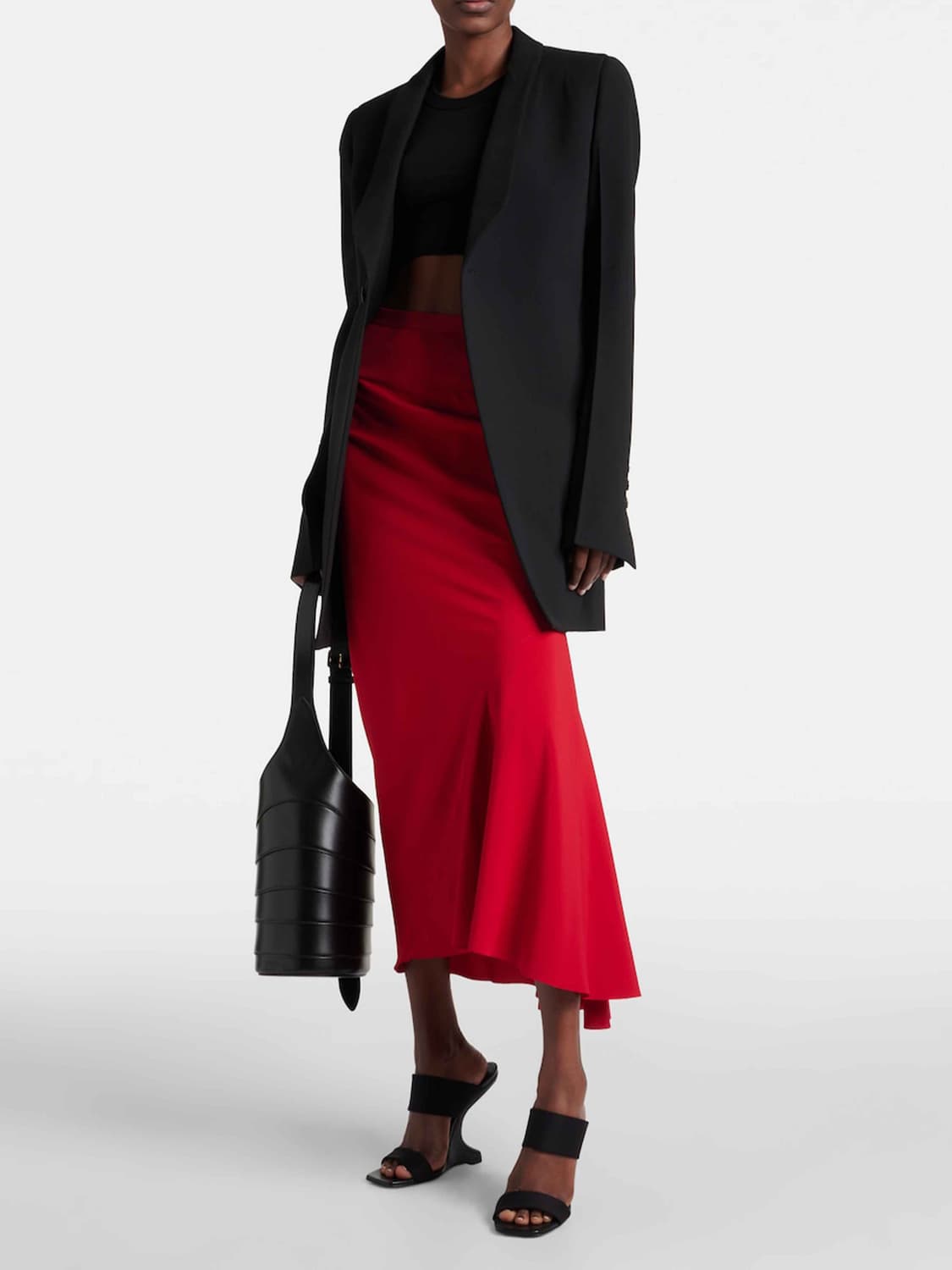 릭오웬스 하이라이즈 실크 스커트 상품이미지1