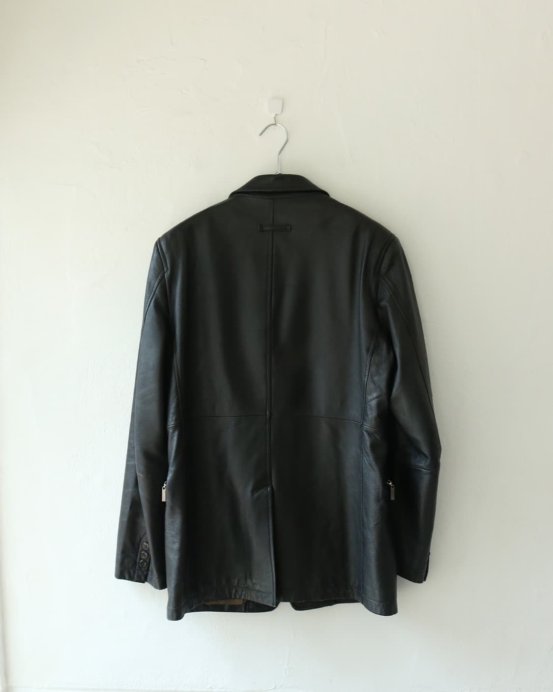 장 폴 고티에 오브제 블랙 레더 블레이저  상품이미지5