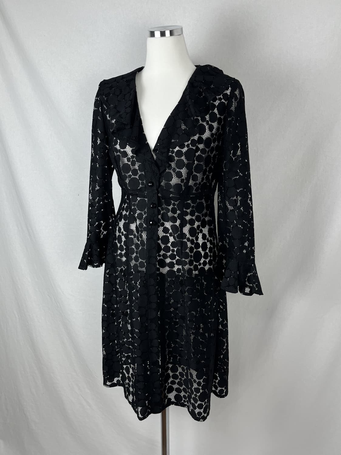 Anna Sui 도트 시스루 롱가디건  상품이미지2