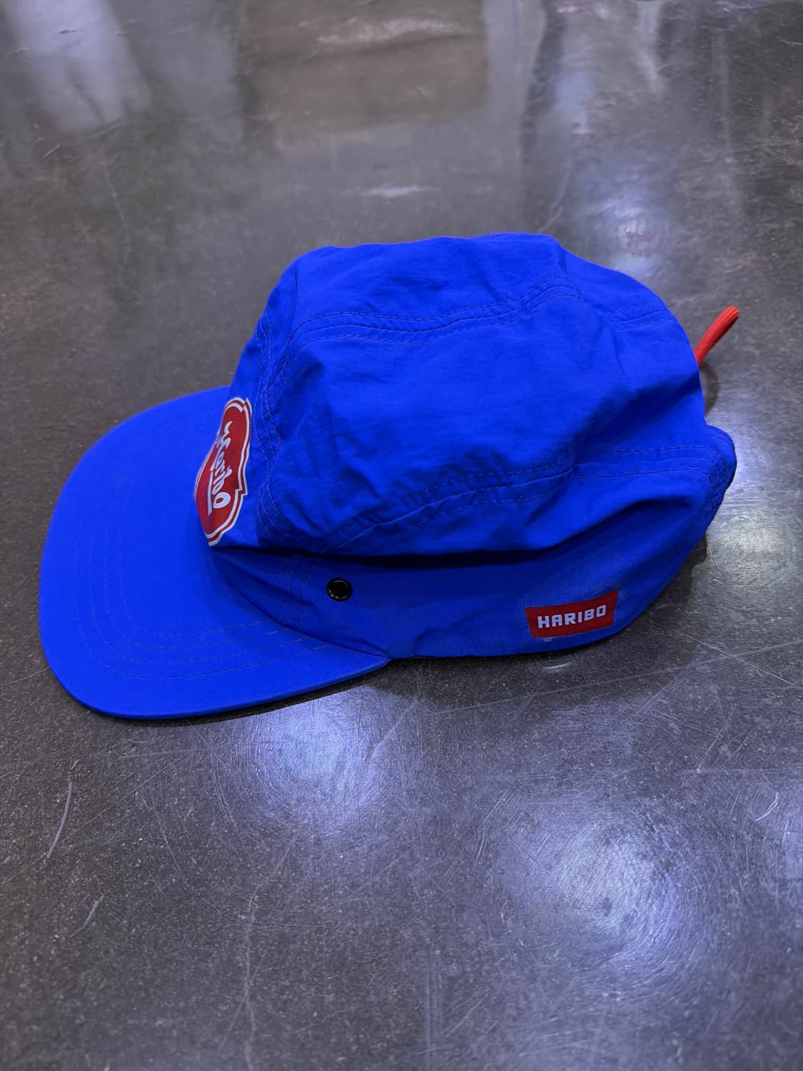 하리보 로고 캠프캡 캐쥬얼 모자 블루 상품이미지4