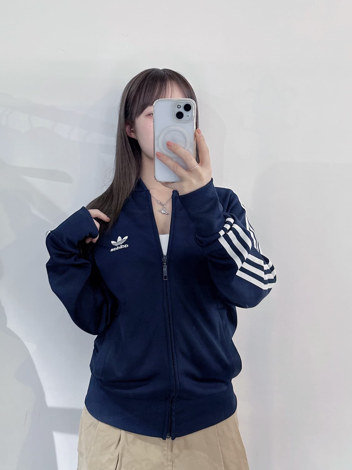 아디다스 유로파 네이비 삼선 트랙탑 상품이미지2