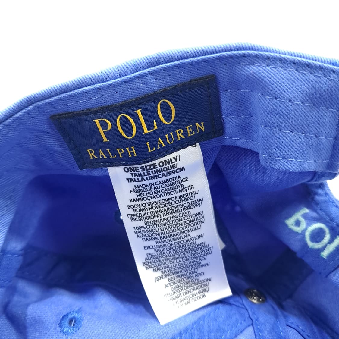 CN872 폴로 랄프로렌 로얄블루 스카이블루 자수 볼캡 모자 상품이미지8