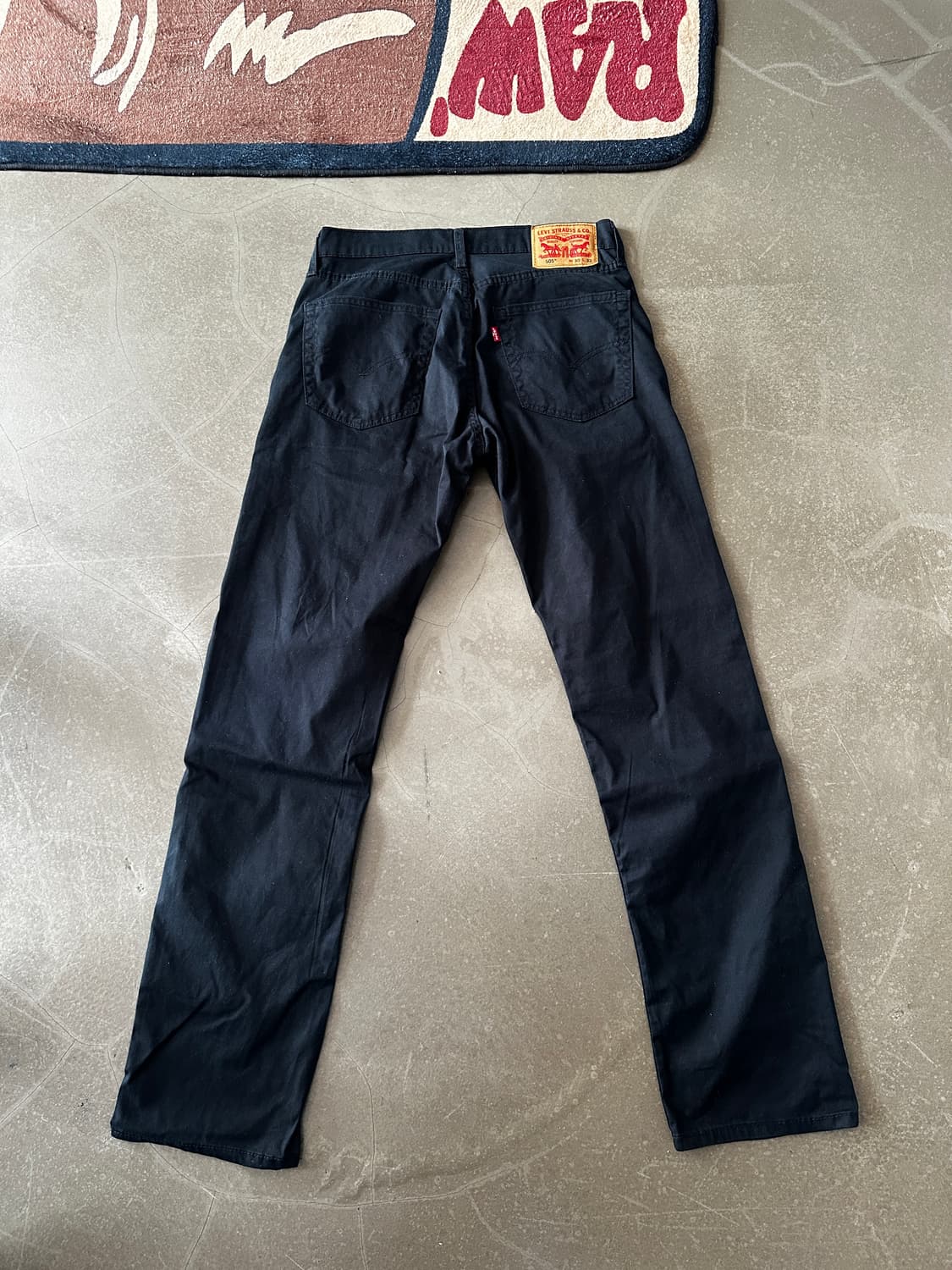 Levi’s 505 Black Cotton Pants 상품이미지1