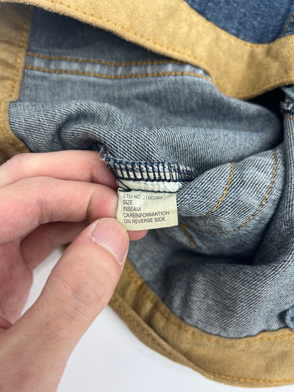 빈티지 스웨이드 디테일 데님자켓 상품이미지5