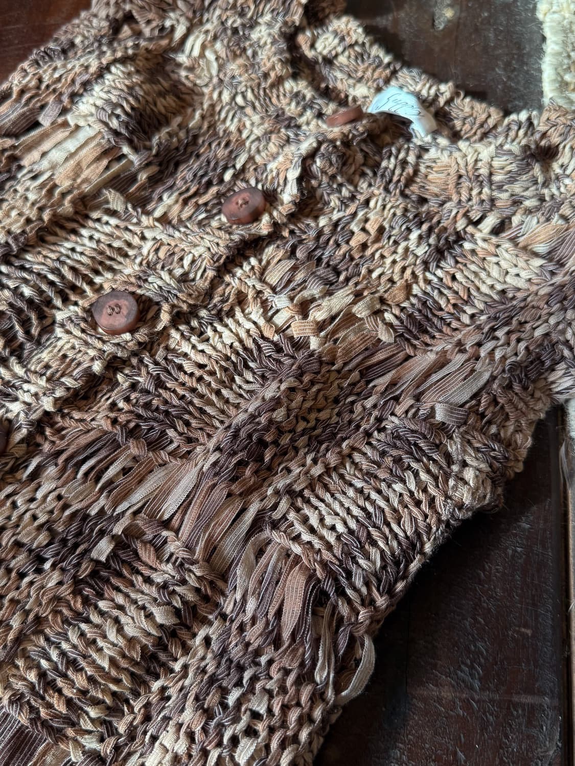 Wood Button Net Sleeveless 0007 상품이미지9
