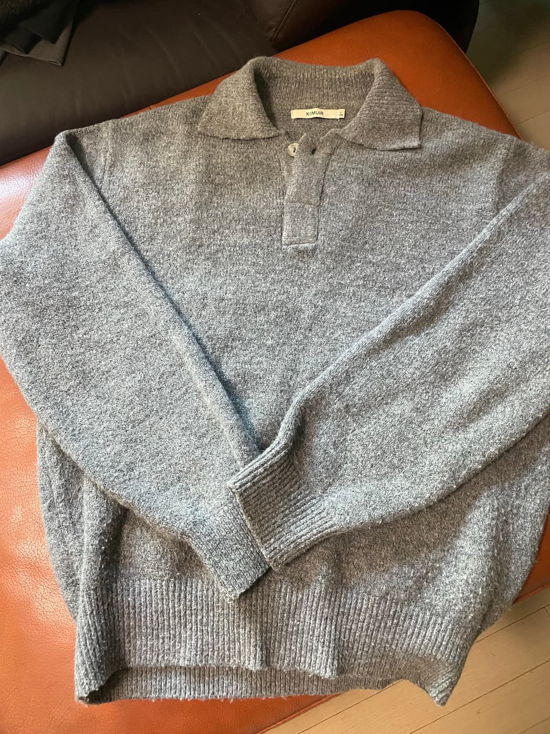 키뮤어 부클 카라니트 차콜 상품이미지1