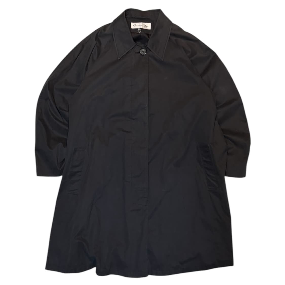 80s 크리스챤 디올 아카이브 발마칸 코트 블랙 상품이미지1
