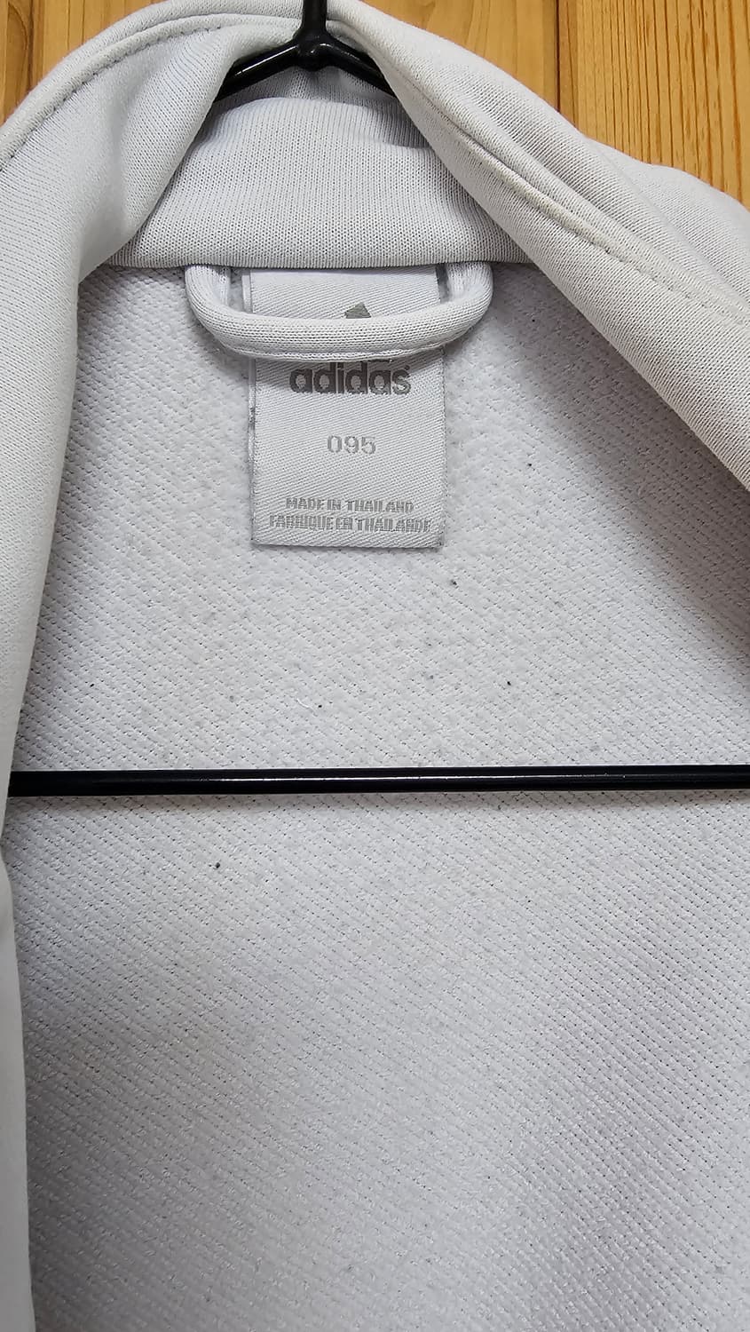 희귀 빈티지)대대장 아디다스 화이트 흰검 삼선 트랙탑 져지 95사이즈 상품이미지3