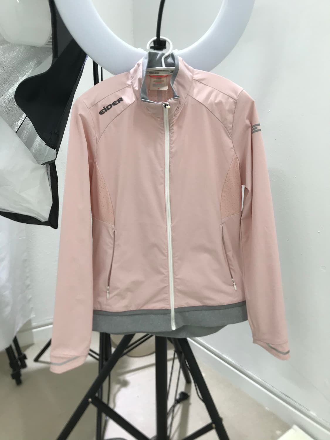 Eider baby pink&grey mix jersey zip-up 상품이미지8