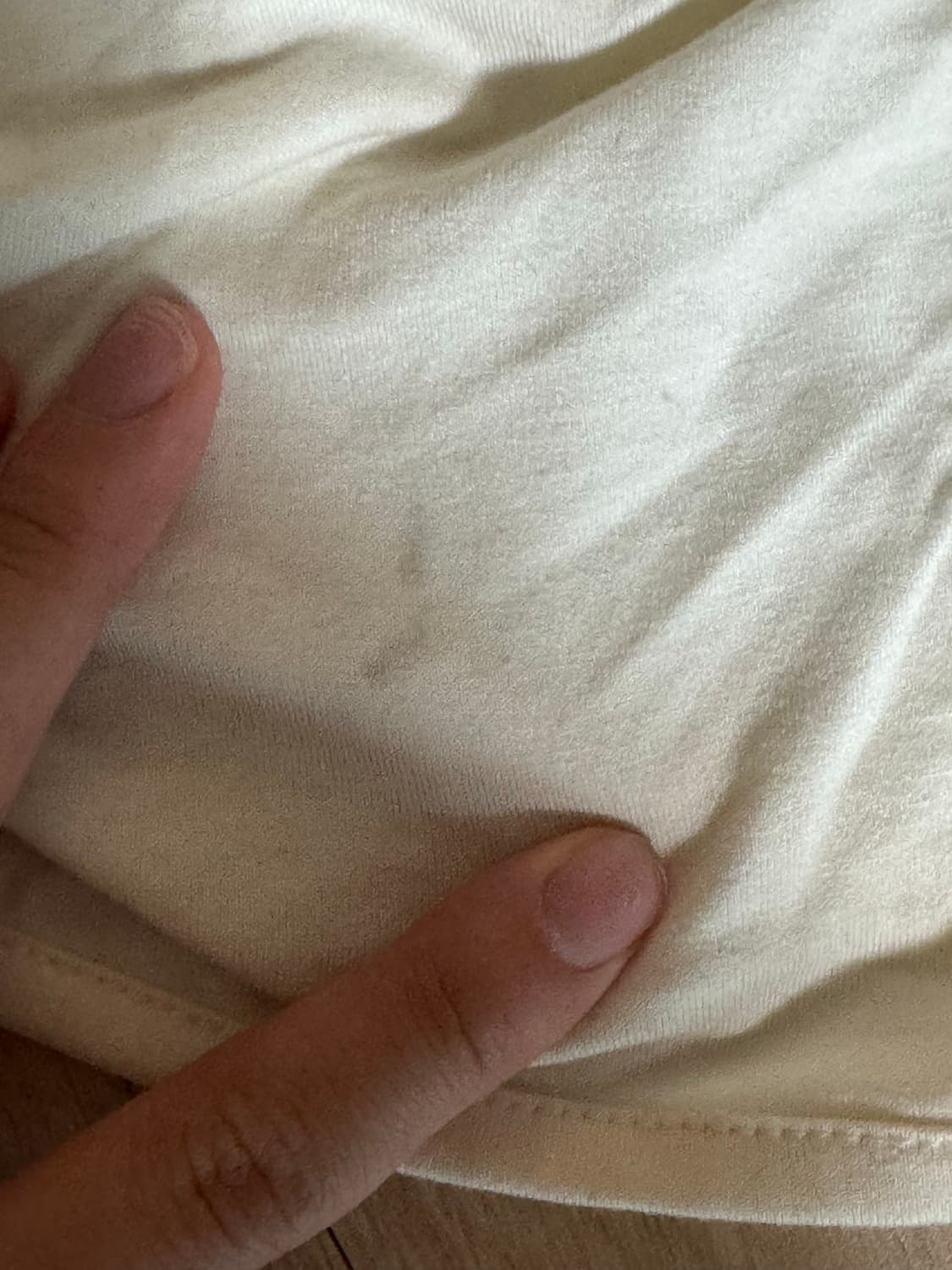 배디 컷아웃 셔링 후드 티셔츠 아이보리 상품이미지7