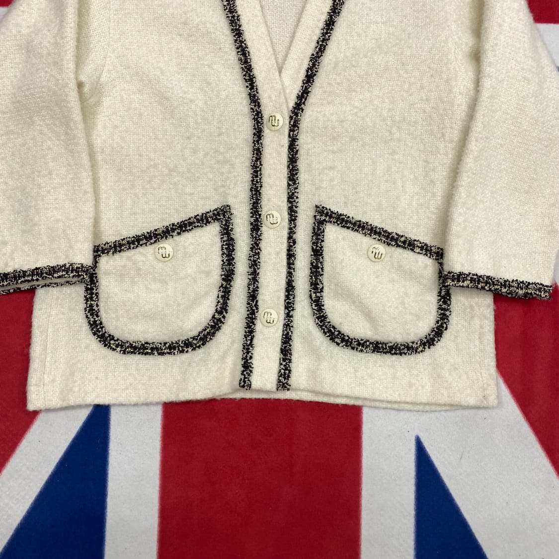 마쥬 가디건 실측 여성55-66 상품이미지3