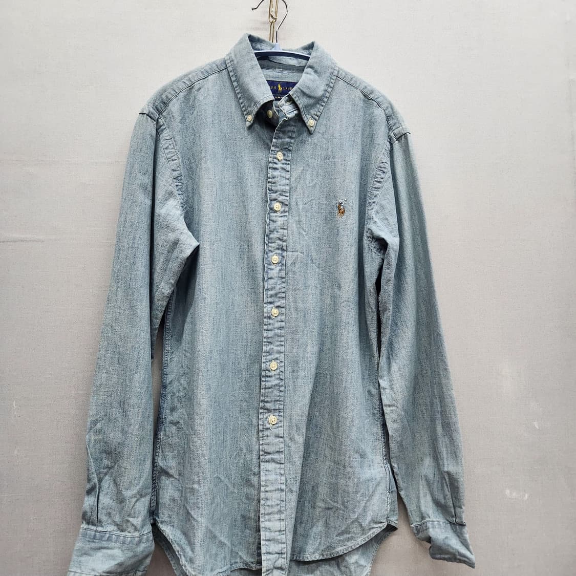 폴로랄프로렌 멀티포니 코튼 연청 데님 셔츠 M(M) 남여공용 상품이미지1