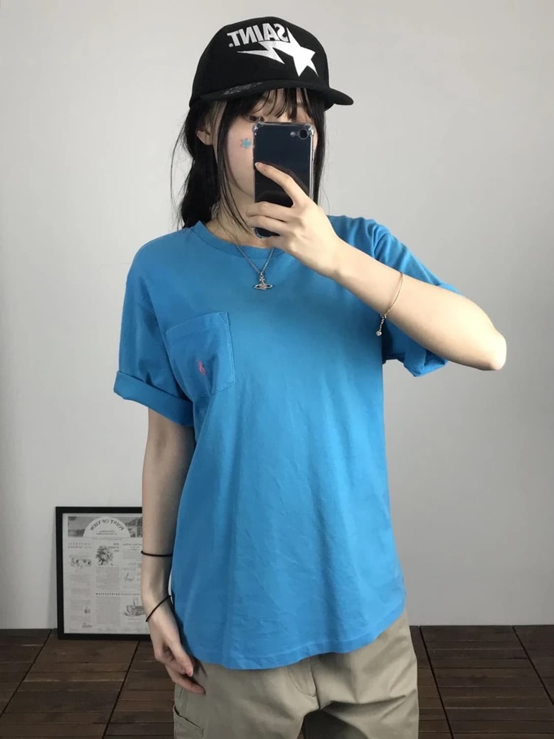 Polo Ralph Lauren Blue Pocket Tee 상품이미지2