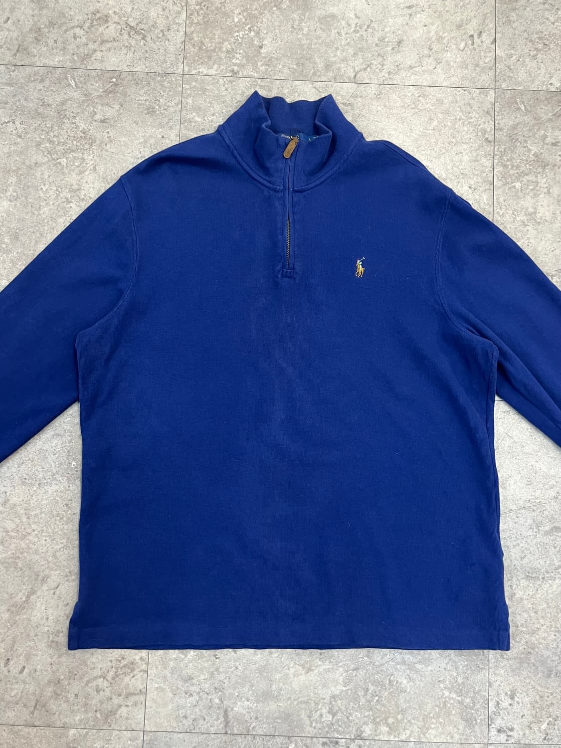 폴로 랄프로렌 반집업 니트 블루 L #csz4163 상품이미지4