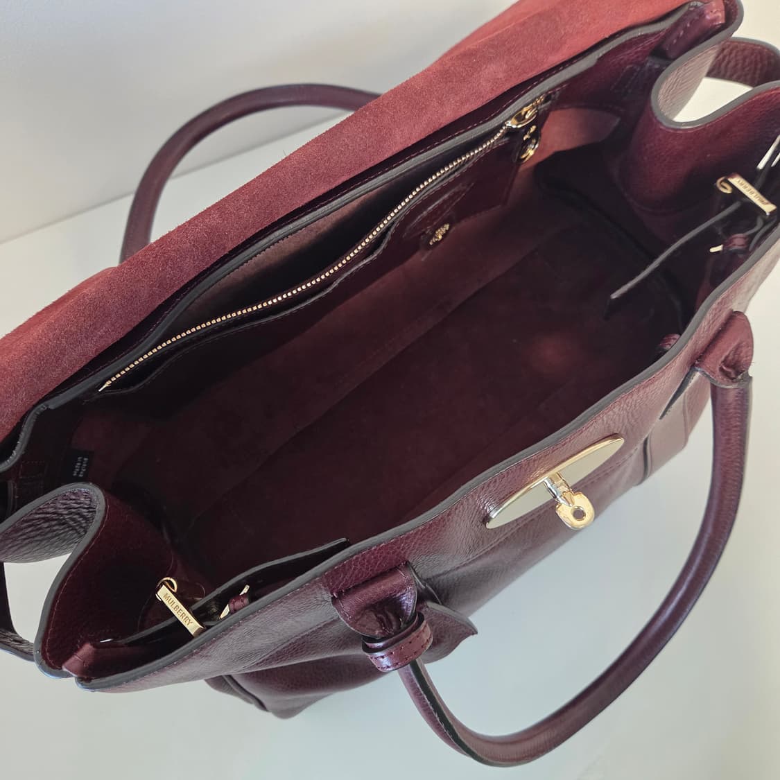 Mulberry 멀버리 정품 헤리티지 베이스워터 금장 블랙체리 클래식 상품이미지4