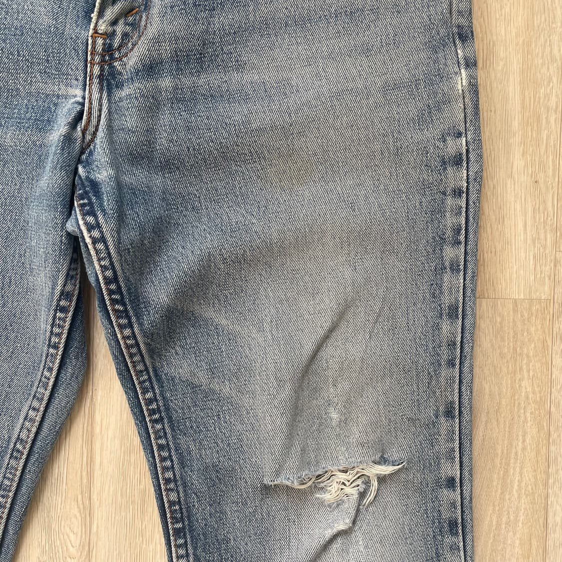 리바이스 90s 646 벨바텀 데님진 릴리즈드 헴 상품이미지4