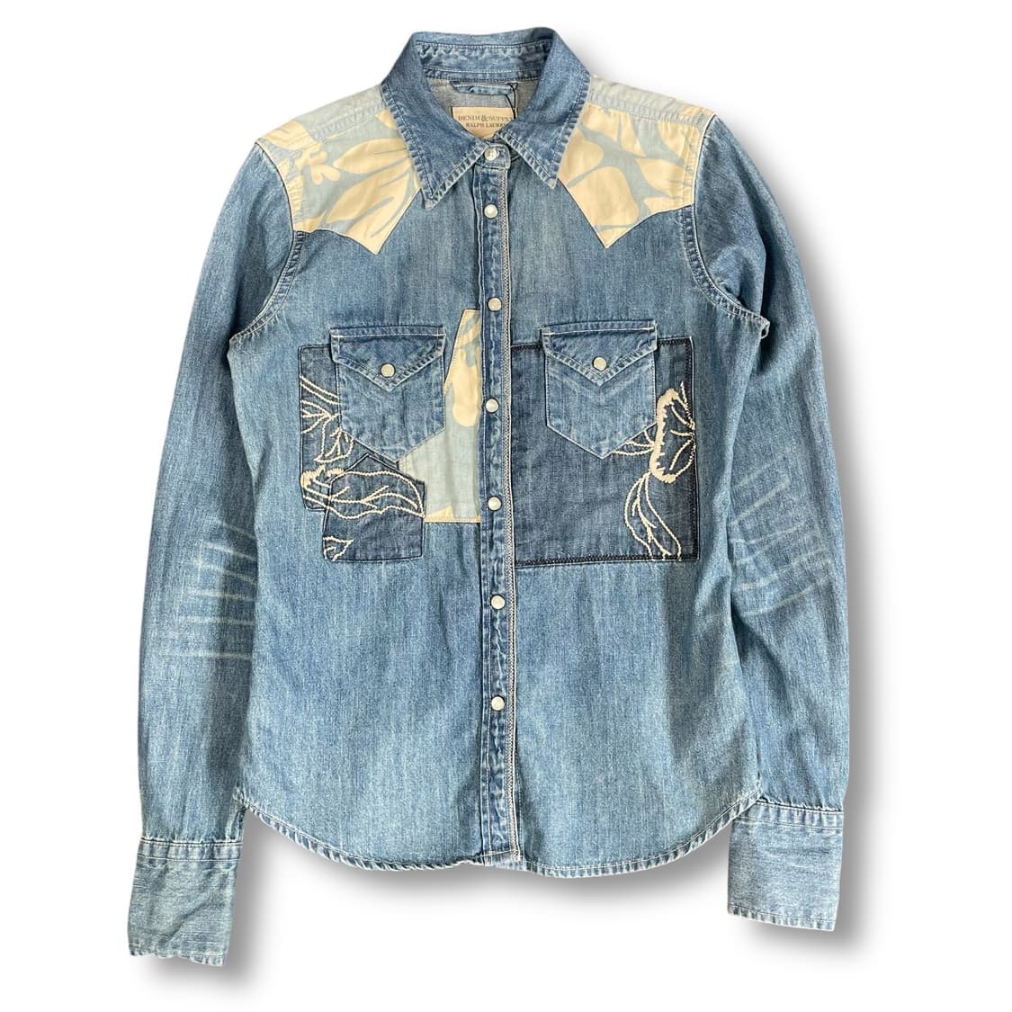 데님앤서플라이 랄프로렌 웨스턴 데님 셔츠 XS 상품이미지1