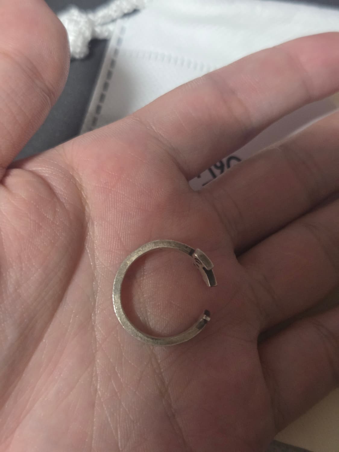 폴리테루 반지 925 실버 링 001 심볼 P 17호 상품이미지4