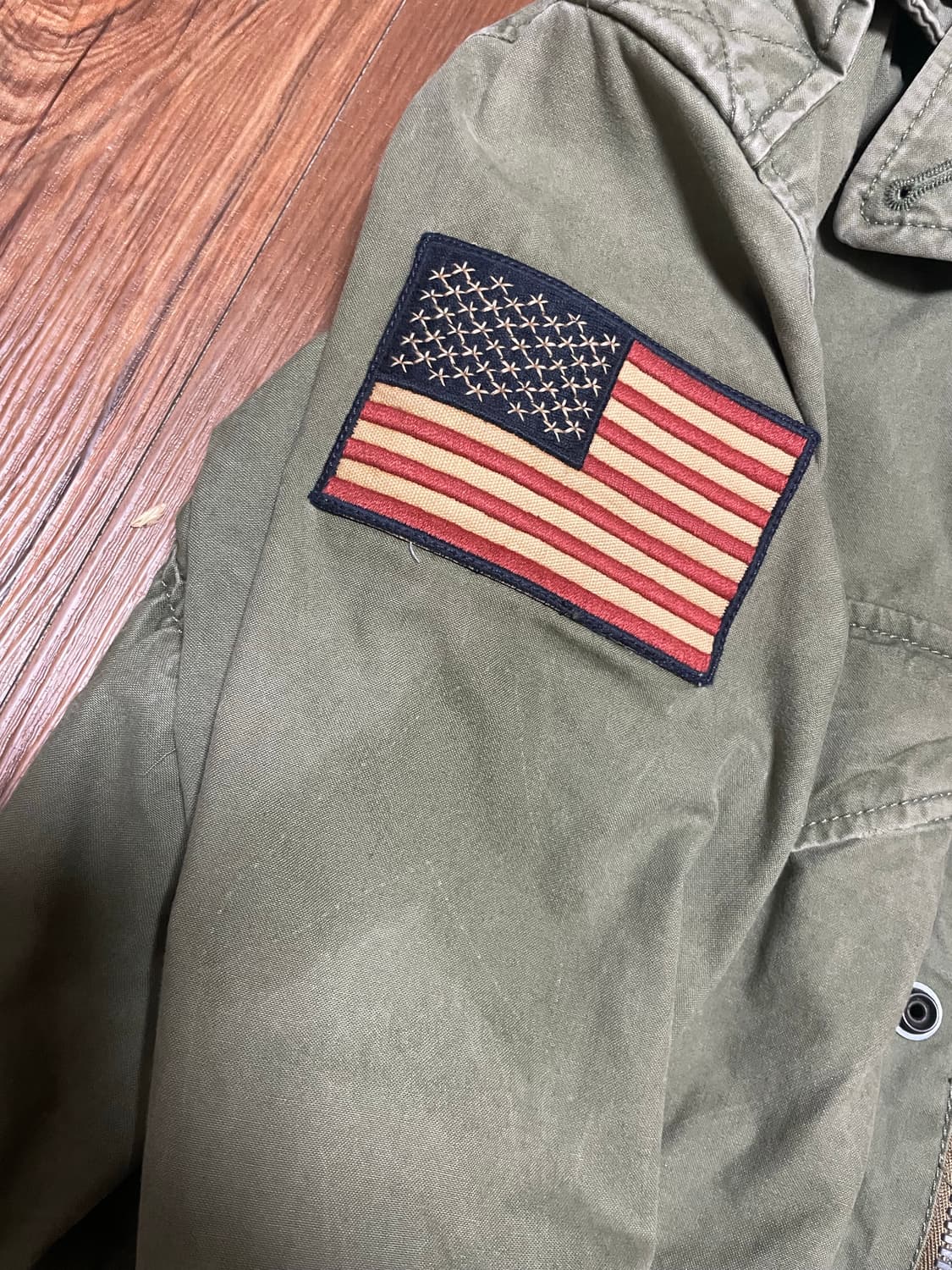 폴로 성조기 비즈 야상 m사이즈 상품이미지6