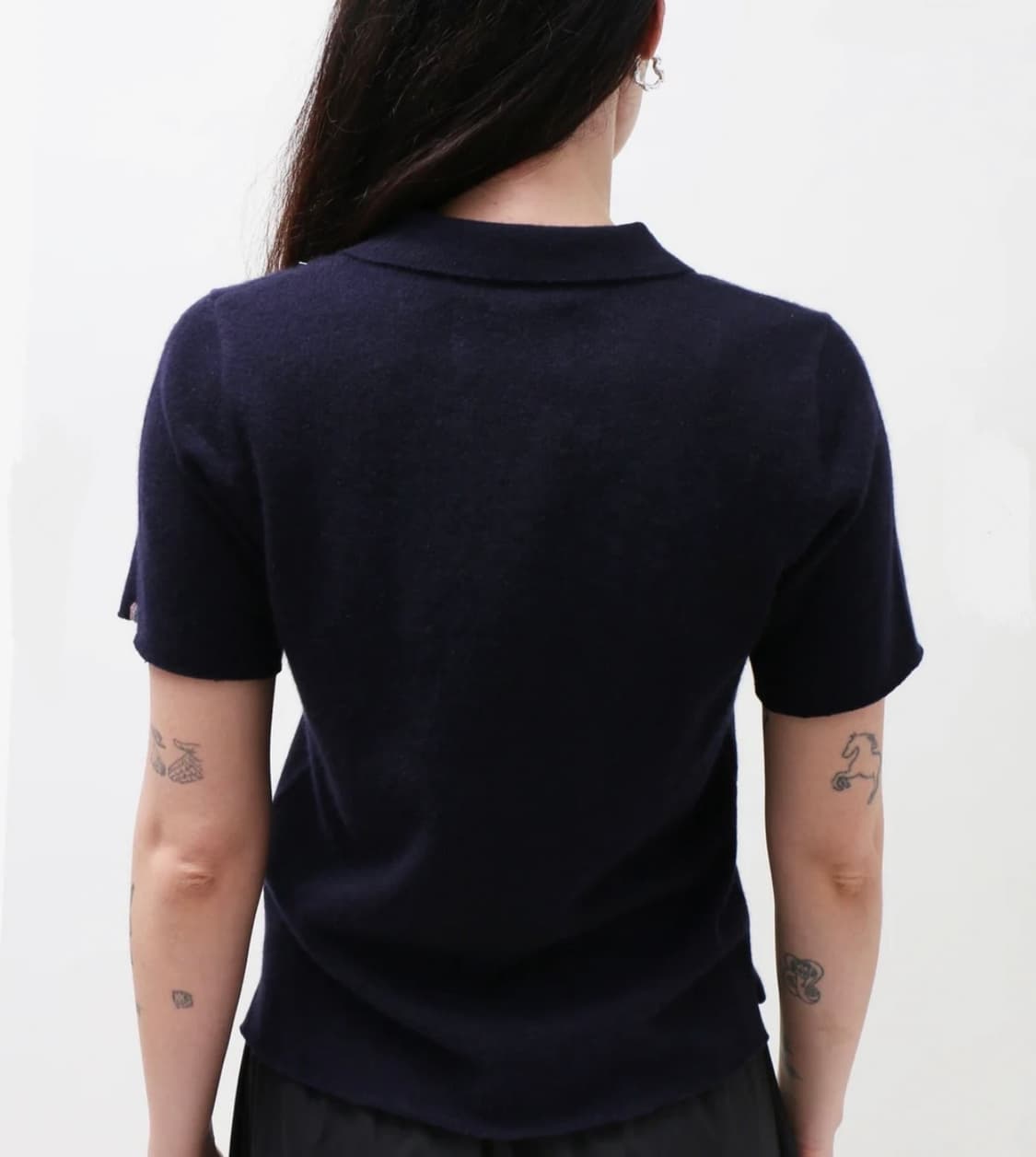 [F]익스트림캐시미어 26ss salamander 폴로 니트/네이비 상품이미지3