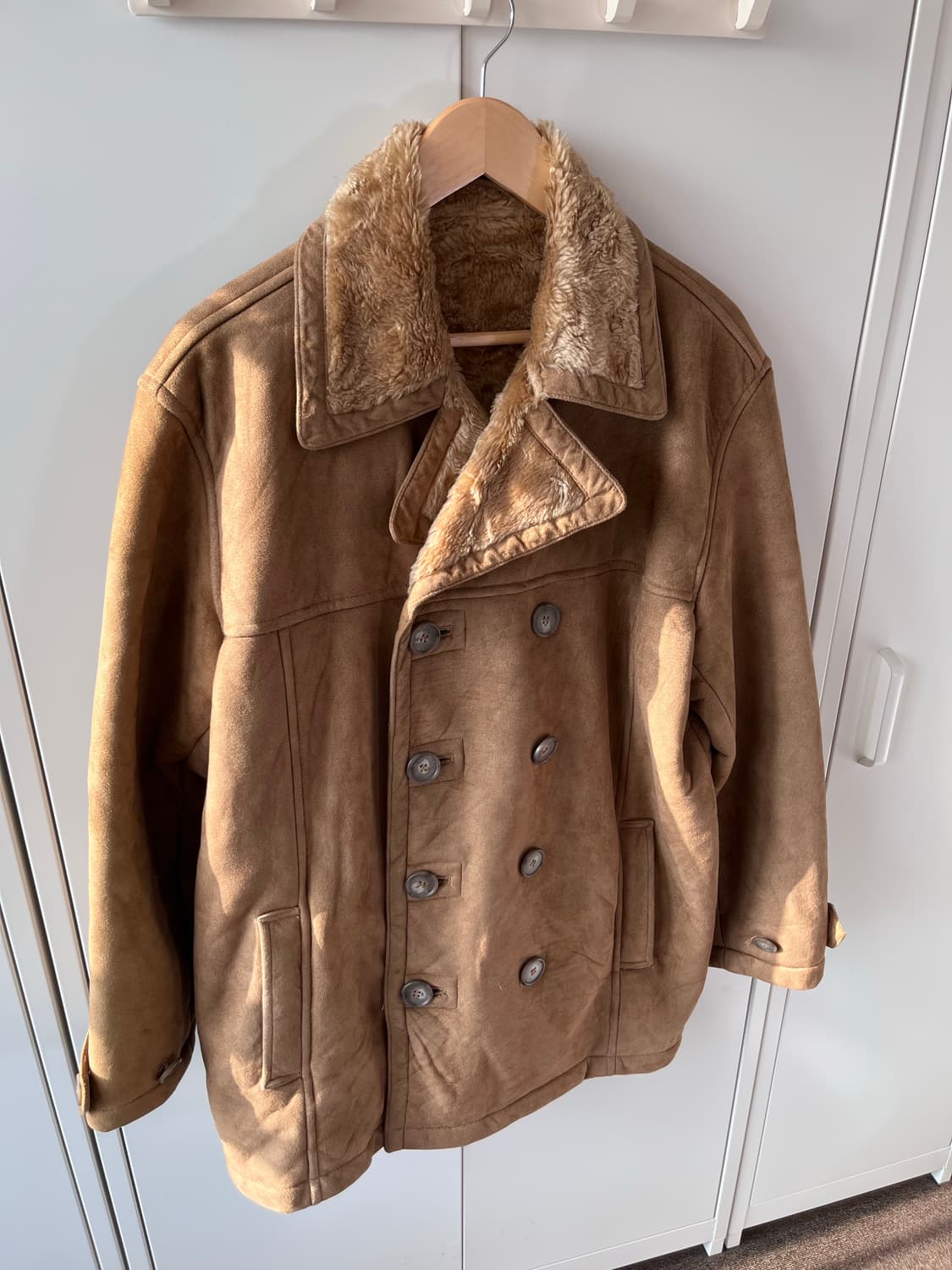 빈티지 스웨이드 무스탕 퍼코트 상품이미지7