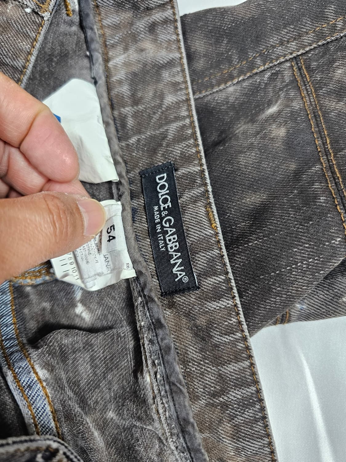 돌체앤가바나페인팅진팬츠 상품이미지5