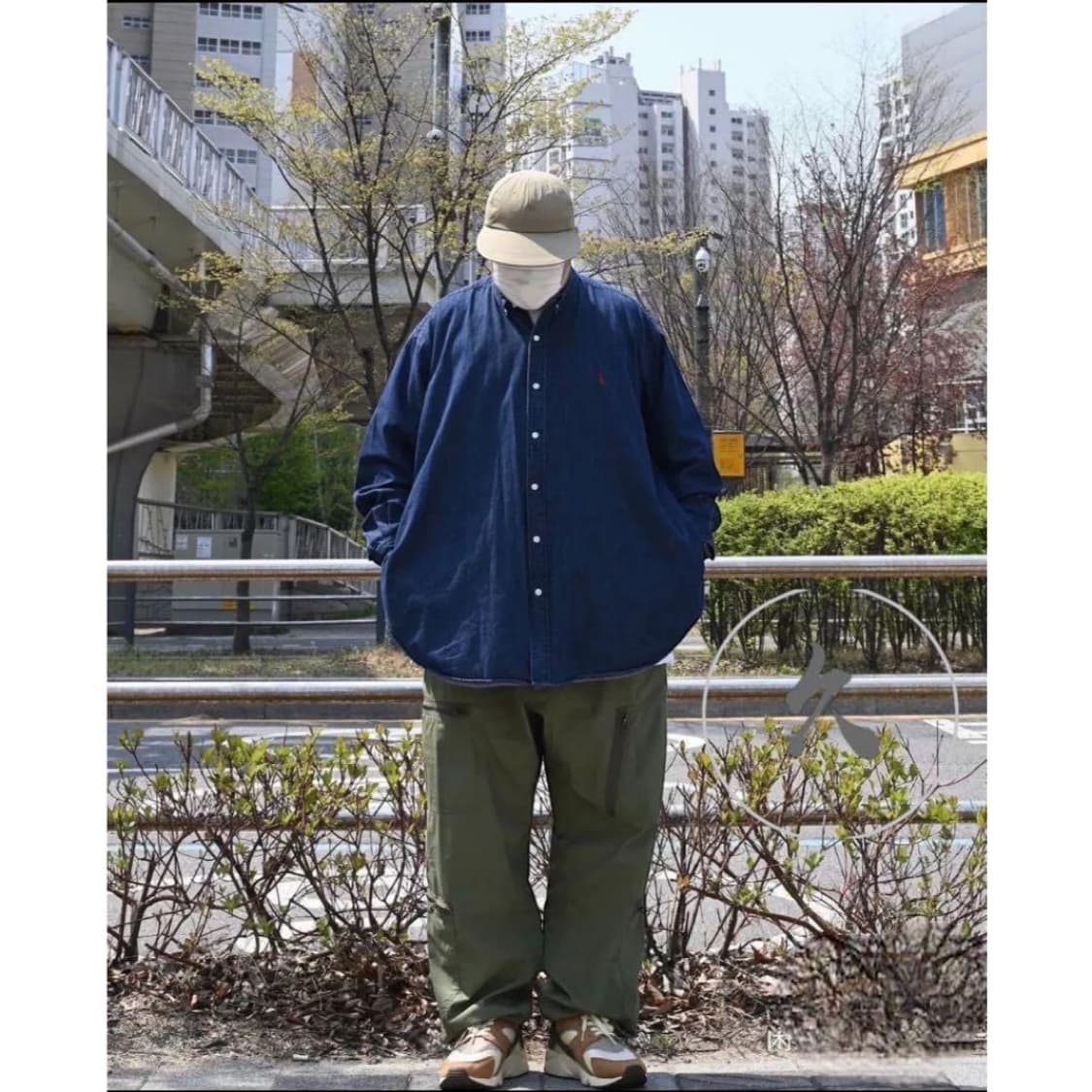 [주말특가]빔즈 SSZ  가마쿠라 류창마 오버핏 데님 셔츠 자켓 S 상품이미지9