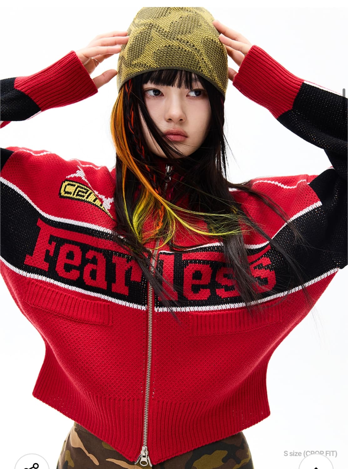 크리틱 레이싱 집업 니트 S 상품이미지2